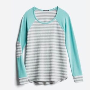 Pink Clover soft long sleeve top. elbow detail